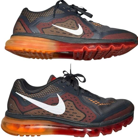 Nike Air Max 2014 Sneakers Men’s Running Shoes Anthracite Orange Gray Size 11 main image 8